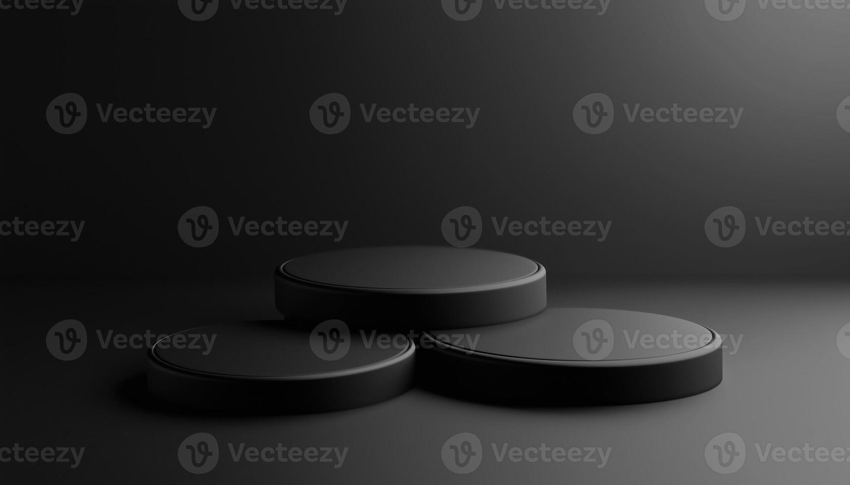 Black Podium Enhancing Abstract Branding For A Compelling Branding Presentation. A Stunning Rendering Of Branding Elements photo