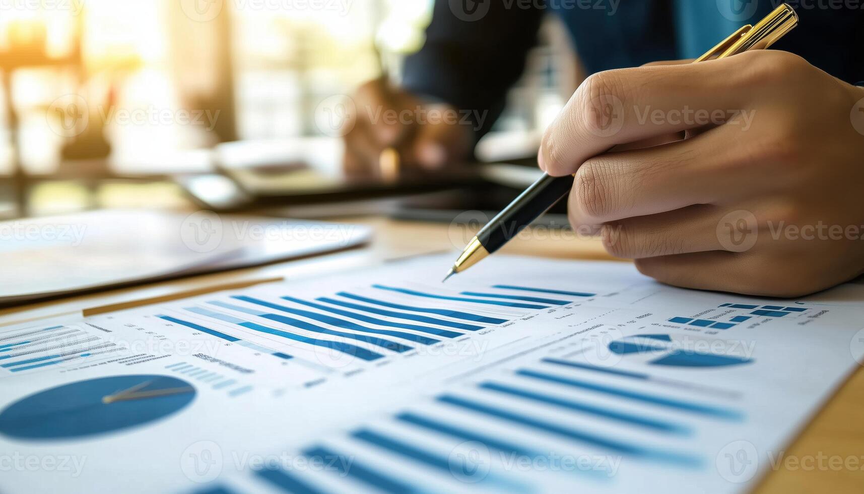 Analysis Of Market Data, Financial Graph Reports, And Business Strategies In The Banking, Finance, And Investment Sector For Budget Management And Economic Growth photo