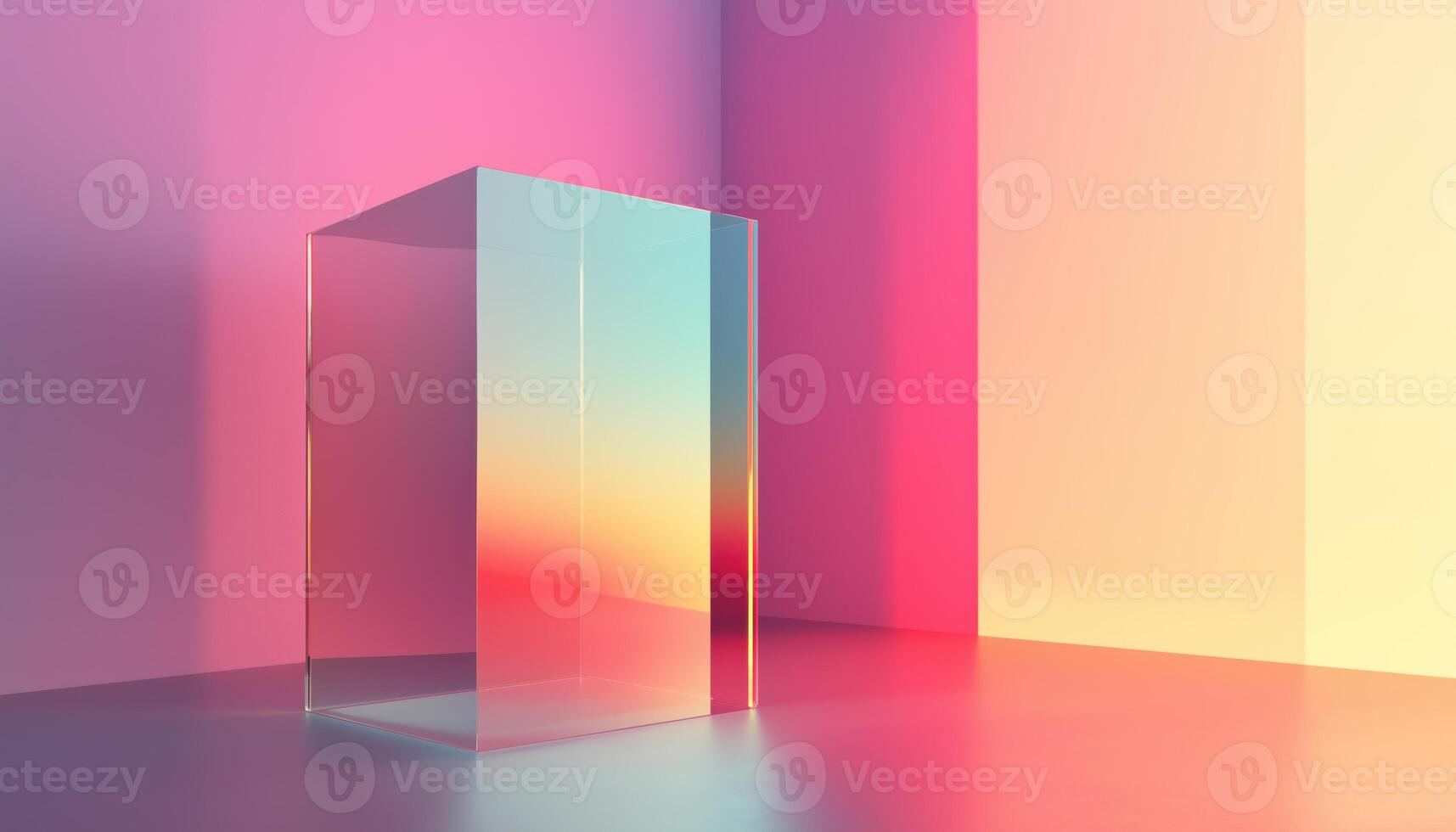 Computer Digital Rendering Of Transparent Glass With Gradient Effect Showcasing The Art Of Creating Realistic Glass Materials Through Digital Technology photo