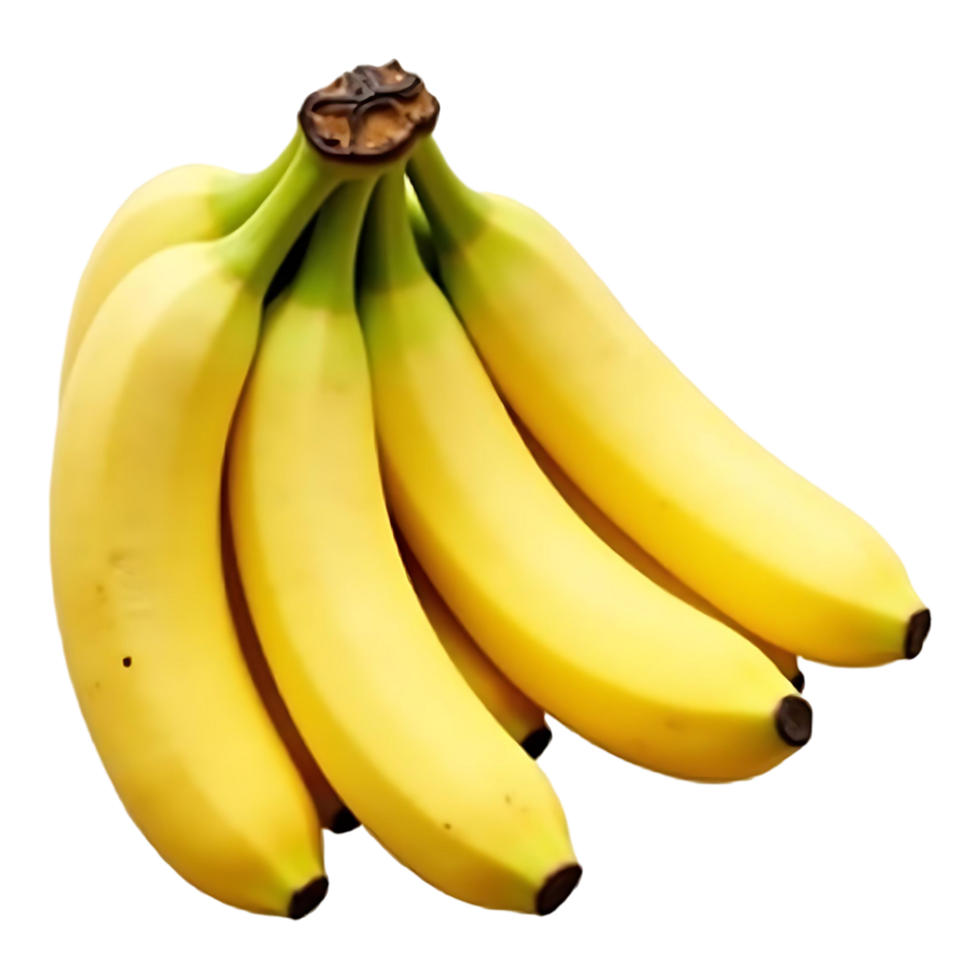 Download Realistic Banana Cluster Image Transparent Background png
