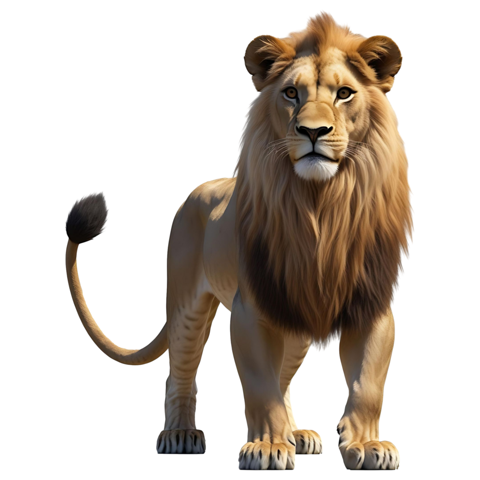 Elegant Lioness Portrait Royalty-Free Big Cat Image for Digital Print Media png