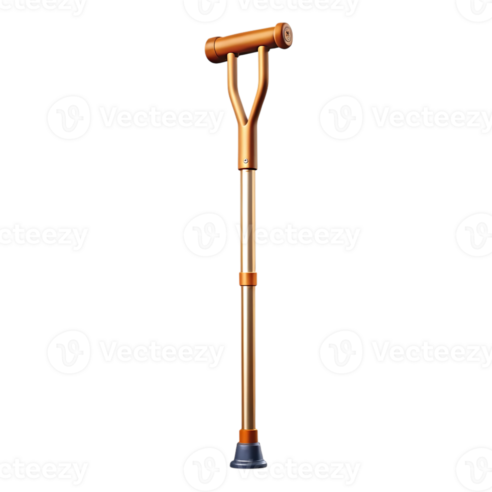 Adjustable Height Walking Cane with Ergonomic Handle for Seniors and Elderly People png