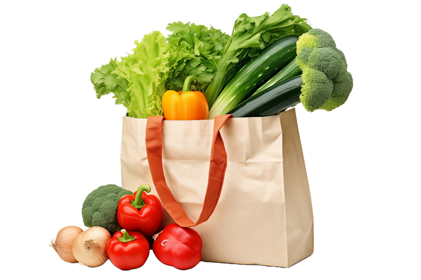 Shopping vegetables for food png