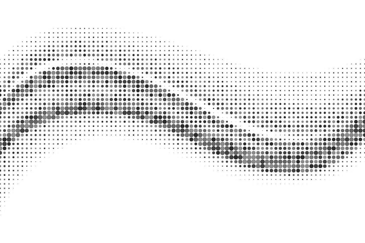 Modern dotted style business wave illustration vector