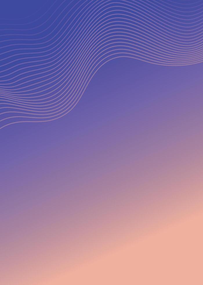Gradient poster template. Modern background with wavy shapes and in purple and pink tones vector