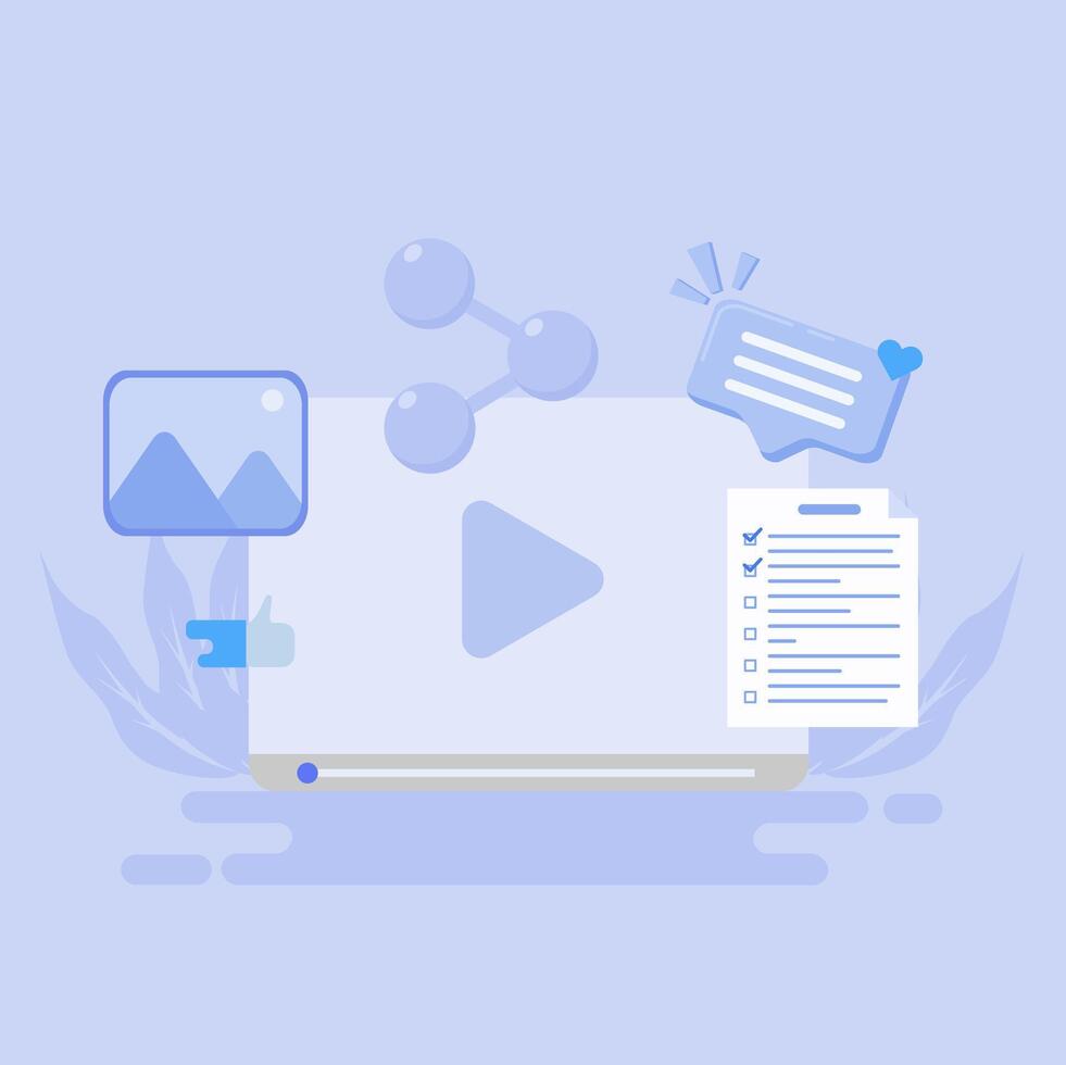 A marketing strategy outlines how a business reaches and engages its target audience. vector