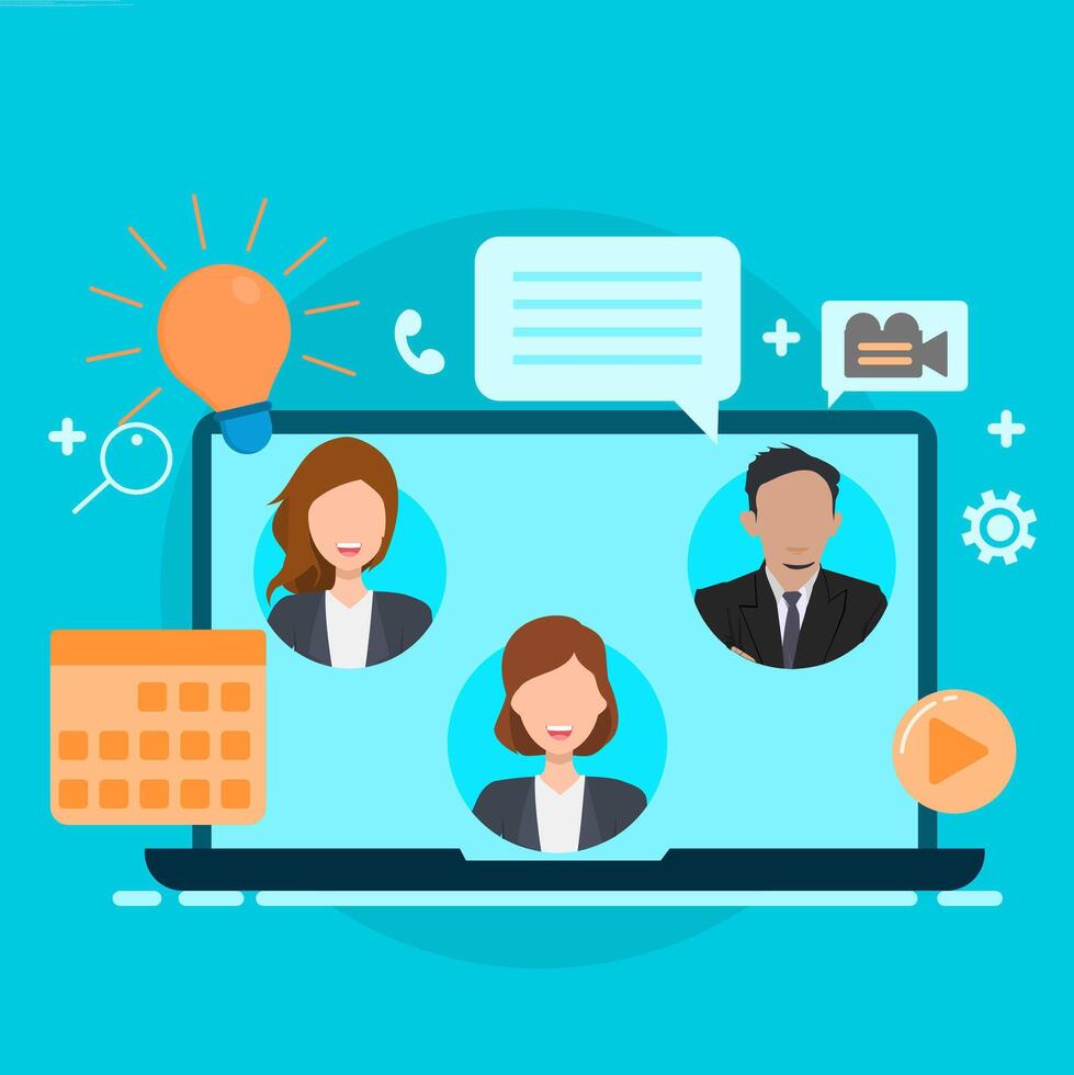 conferencing for business vector