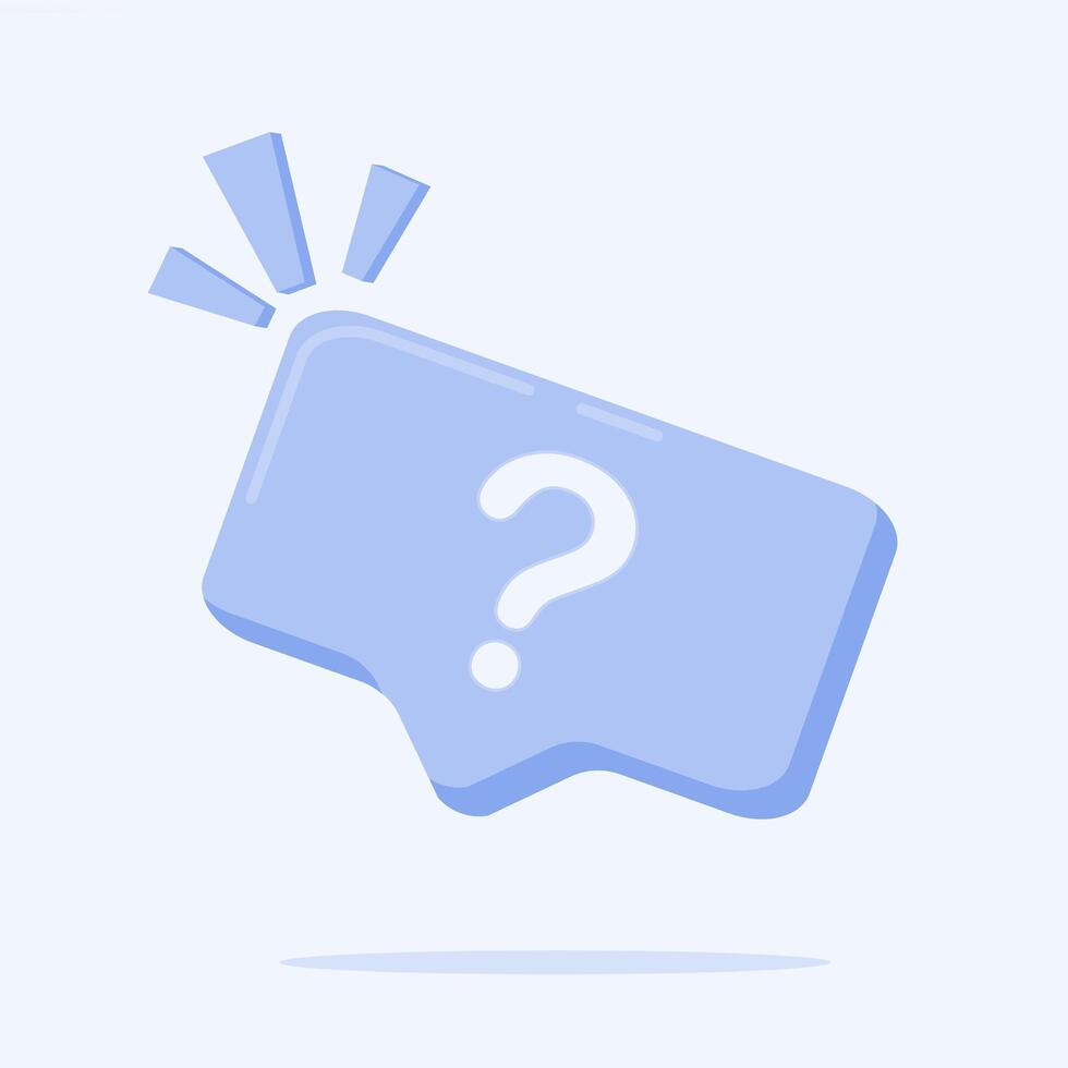 Question mark icon vector