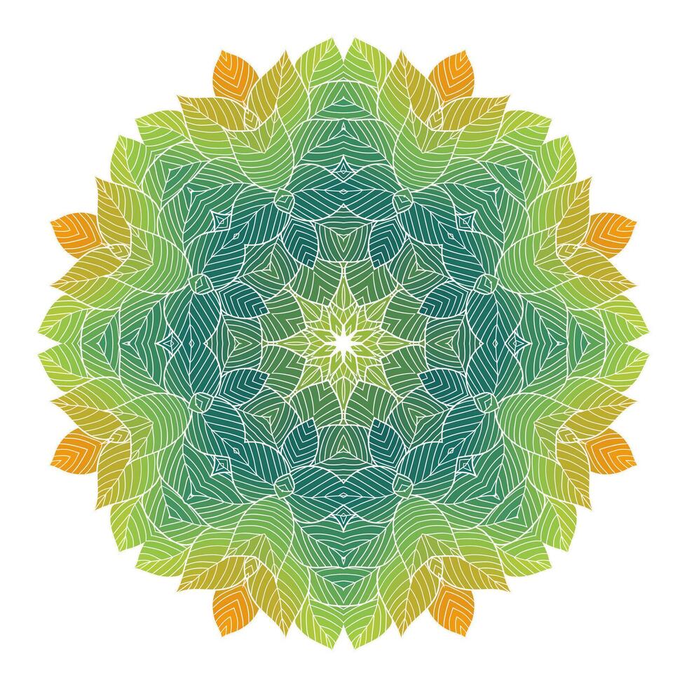 Mandala. Ethnic lace round ornamental pattern. Can be used to fabric design, decorative paper, web design, embroidery, tattoo, etc. vector