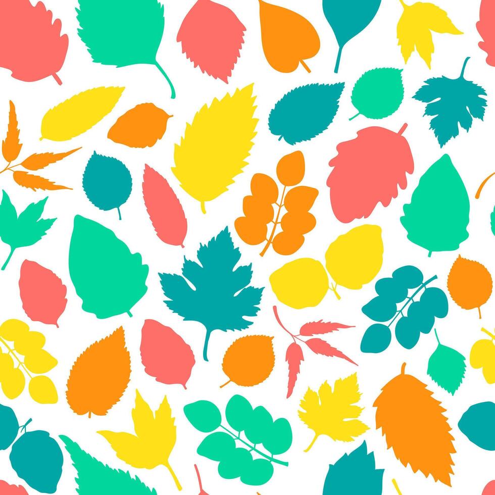 Seamless pattern with leaves. vector