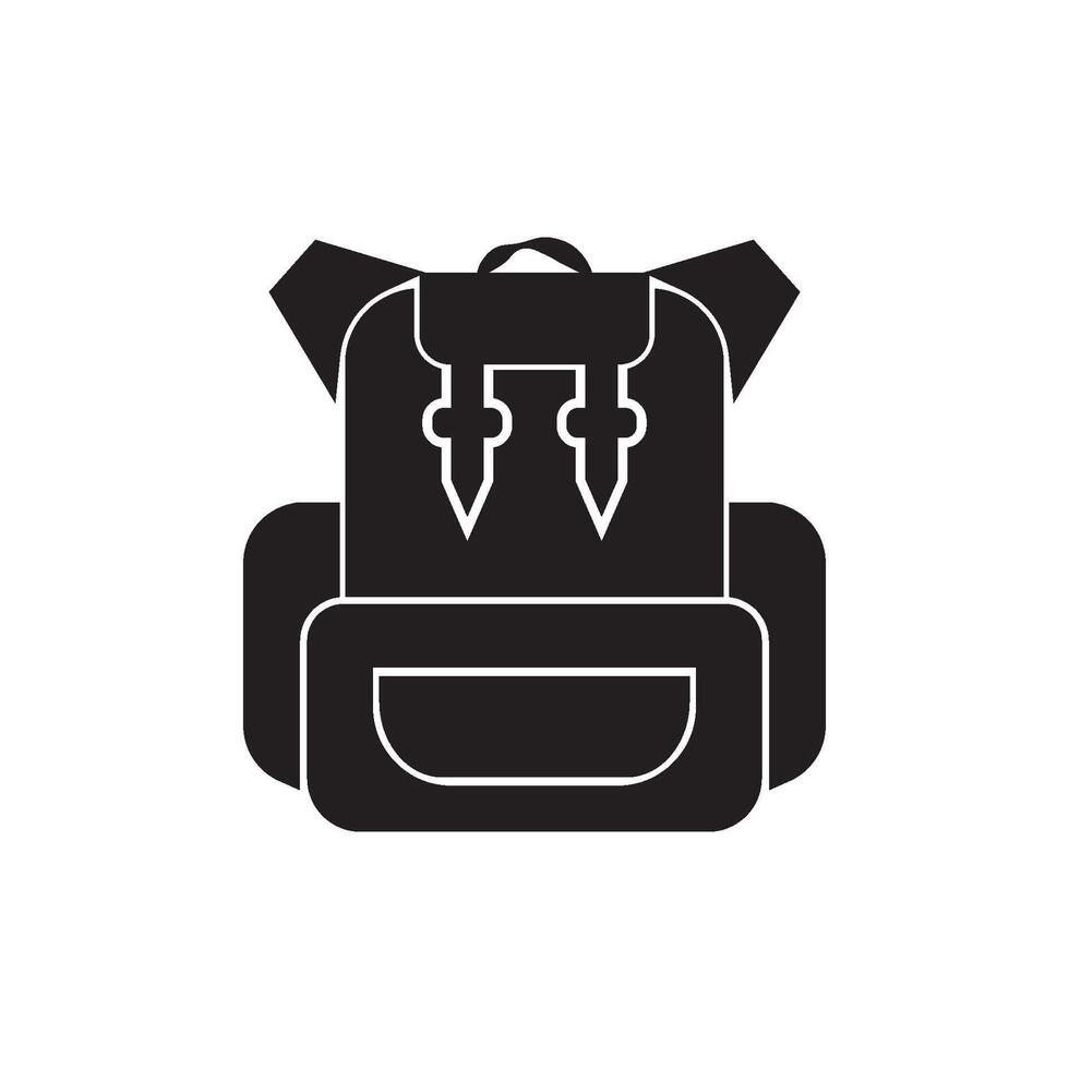 Backpack Element icon design vector