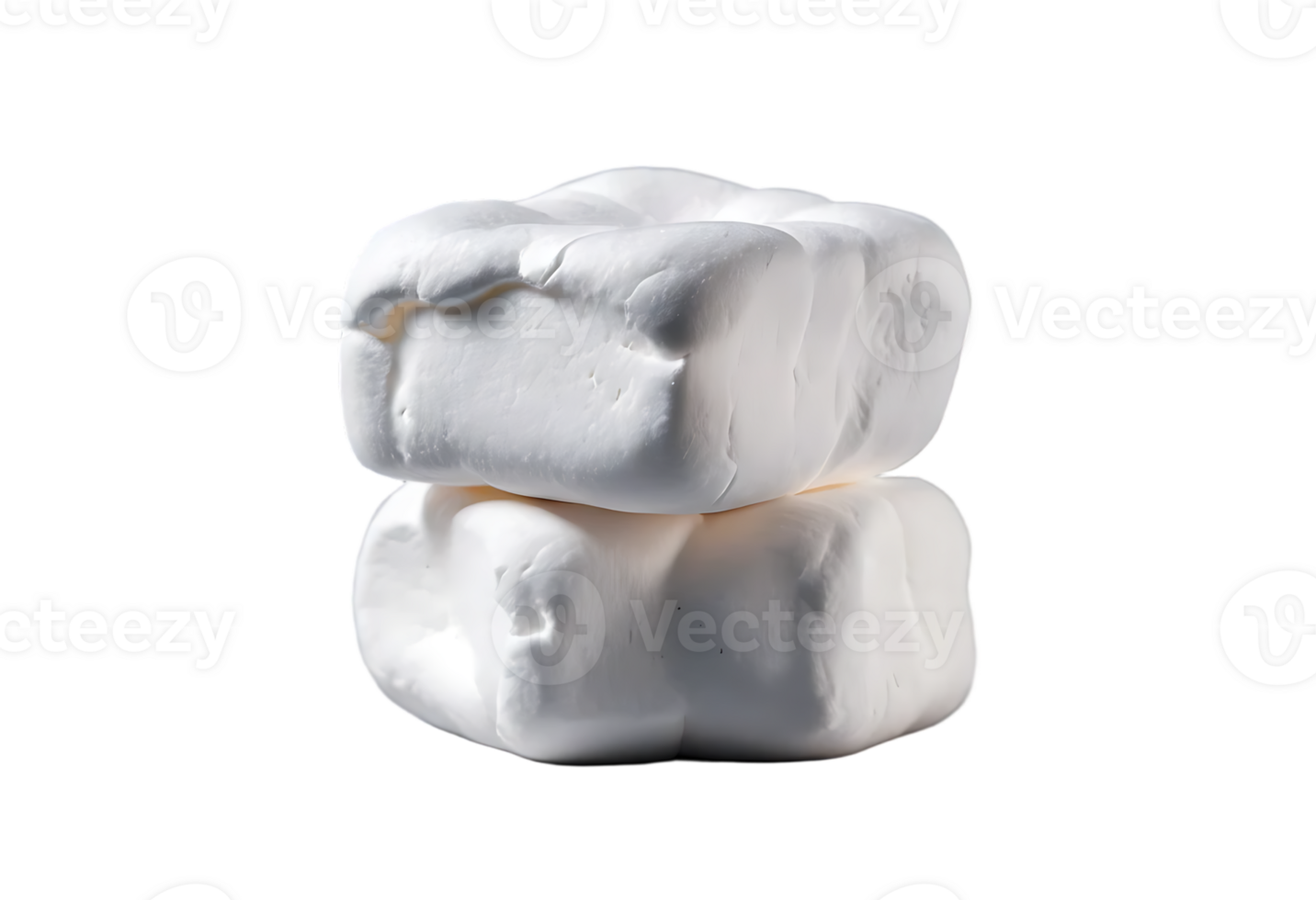 High Detail Marshmallow Cutout - Transparent Background with Soft Shadow for Packaging or Menu png