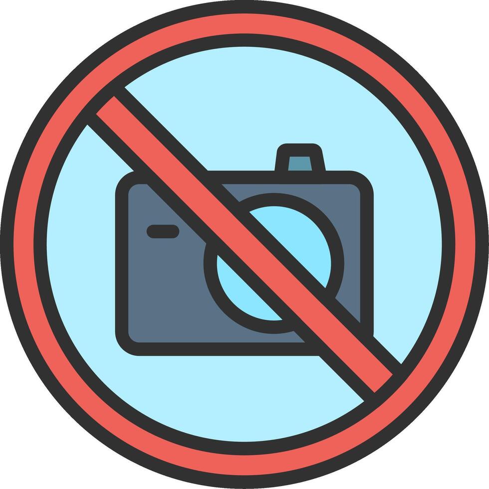 No Photos Isometric Web Illustration vector