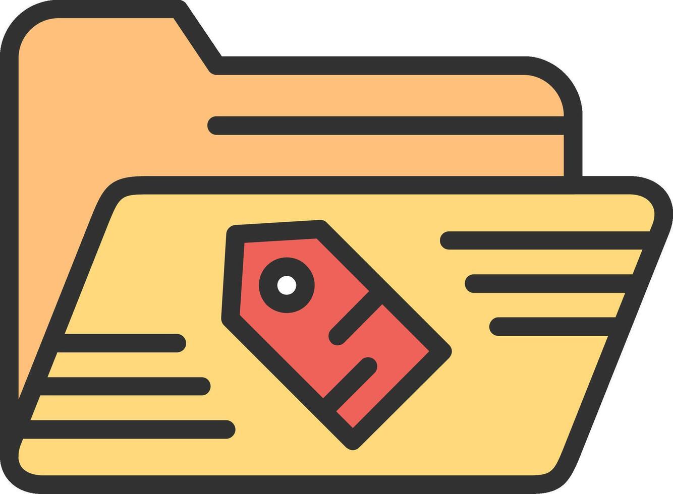 Tag Gradient Style Element vector
