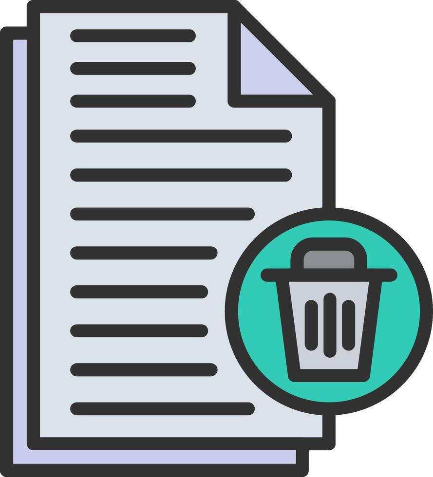 Delete File Interactive Symbol vector