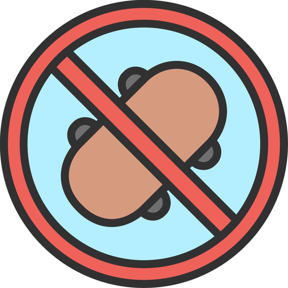 No Skating Detailed UI Piece vector