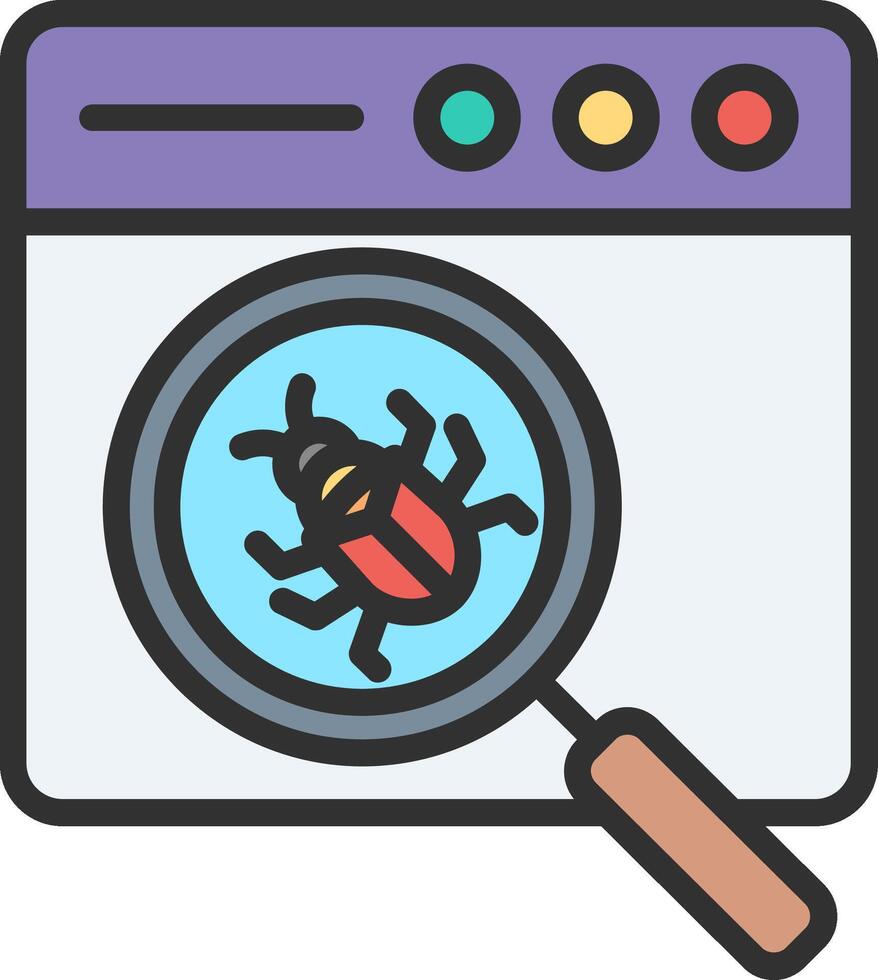 Bug Interactive UI Design vector