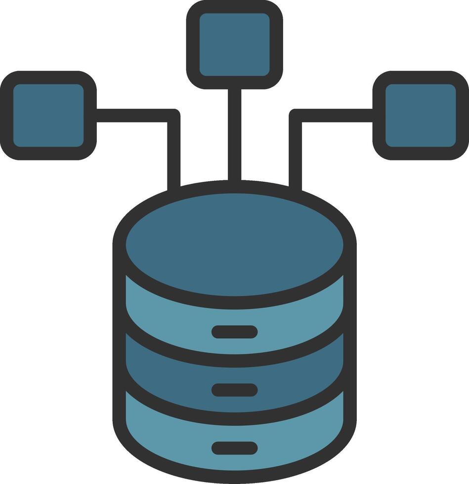 Database Web Style Graphic vector