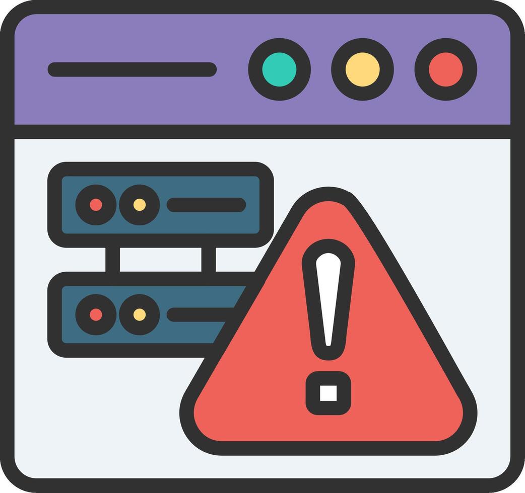 Warning Clean UI Concept vector