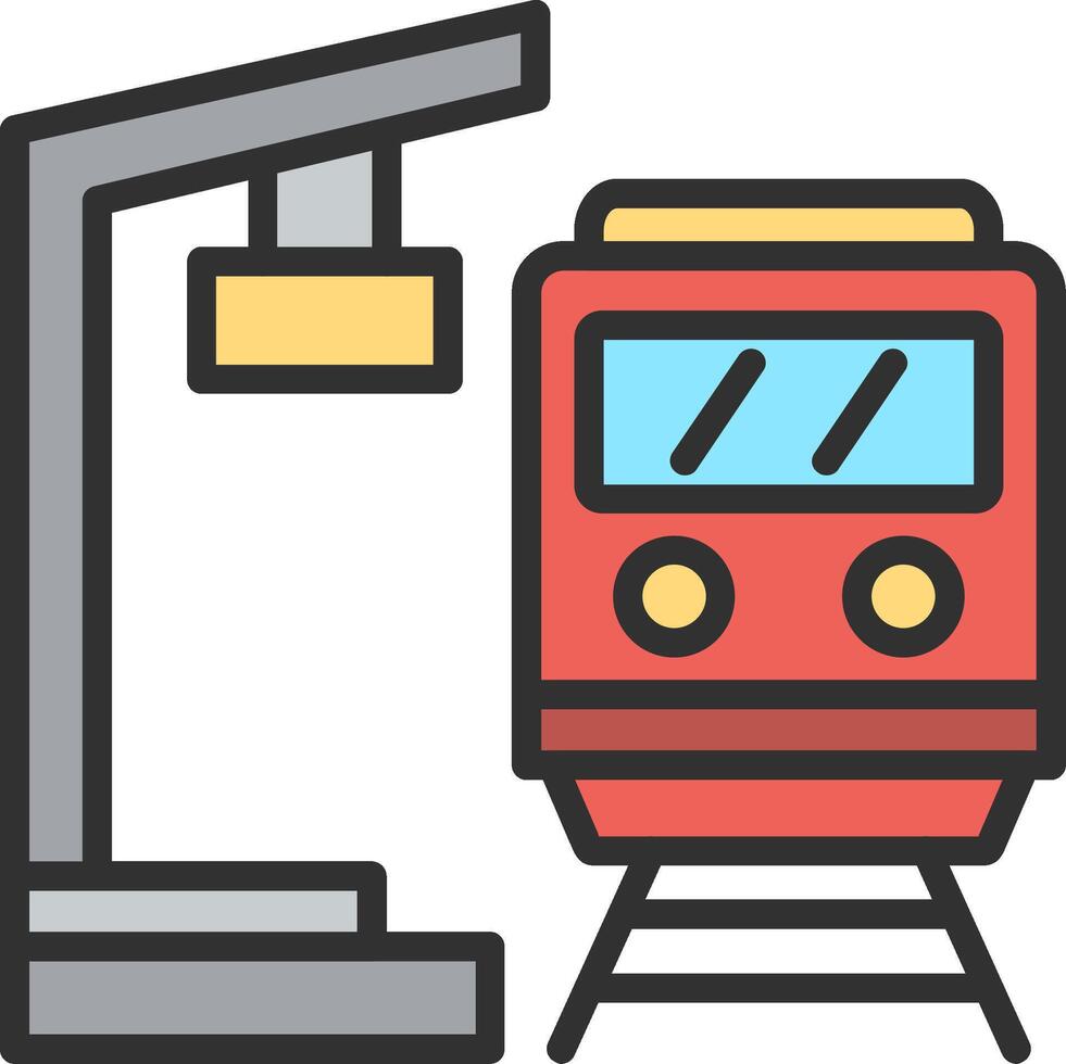Platform Custom Line Element vector