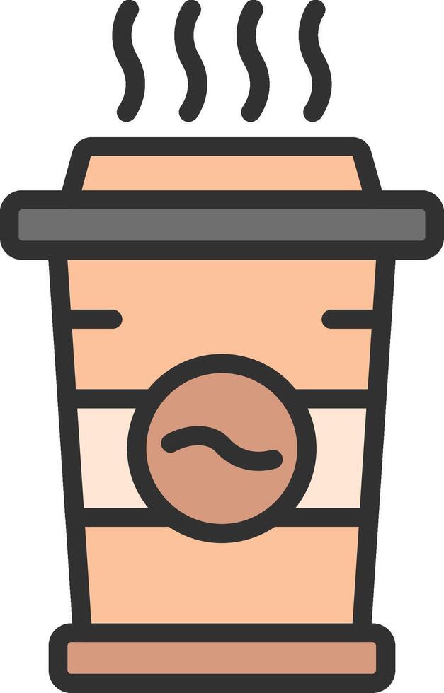 Coffee 3D Interface Shape vector