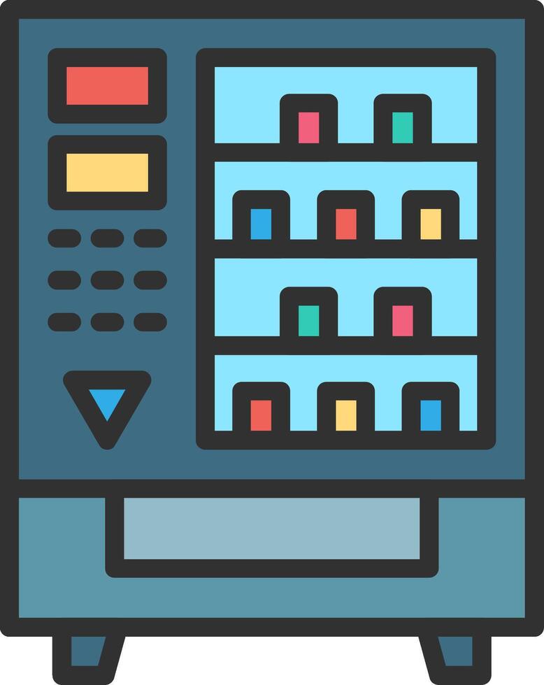 Vending Machine Clean Frame Object vector