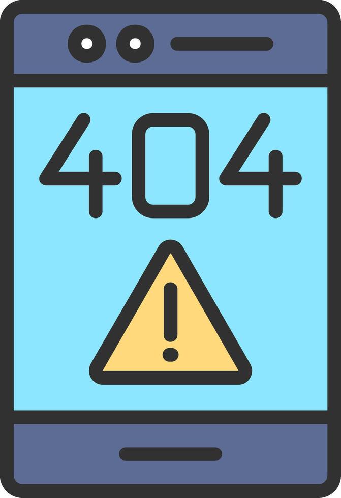 404 Error Elegant Flat Illustration vector
