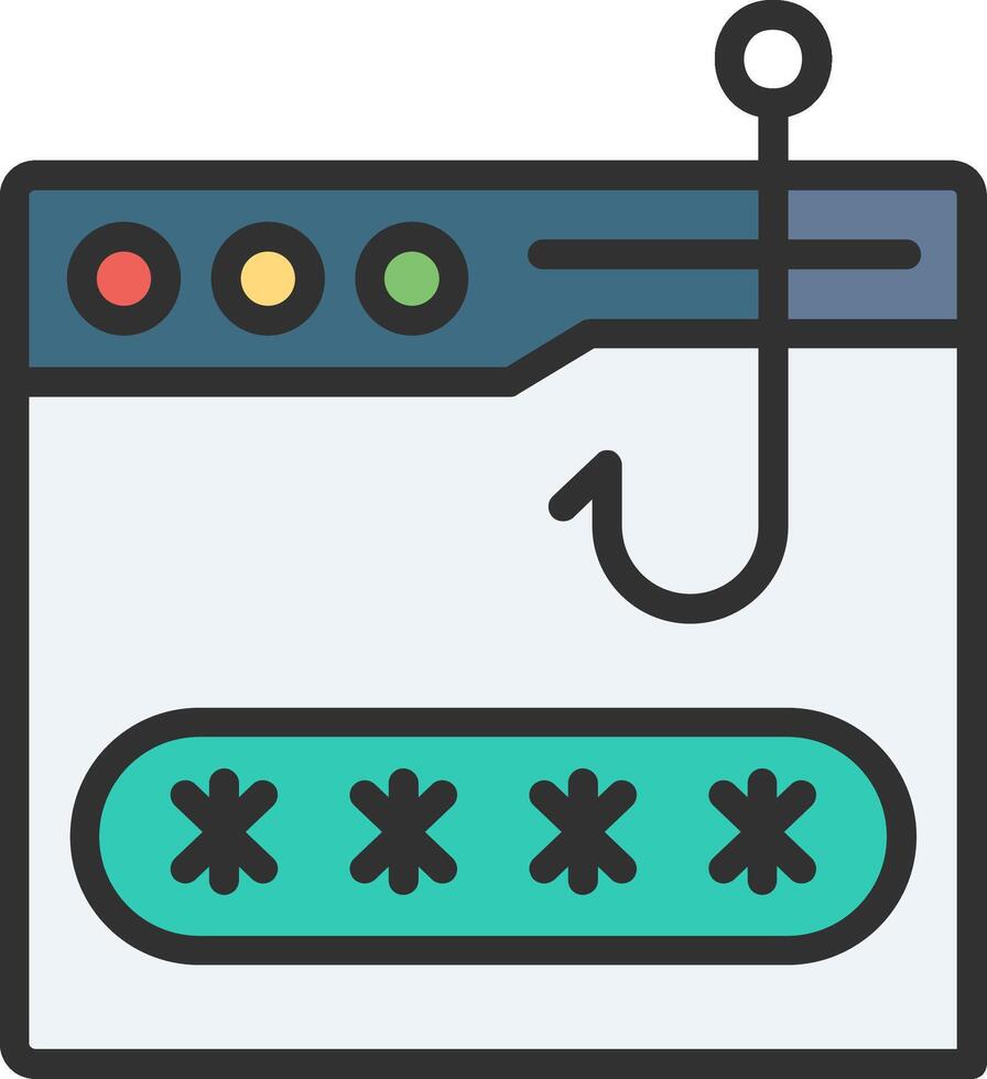 Phishing Modern Interface Badge vector