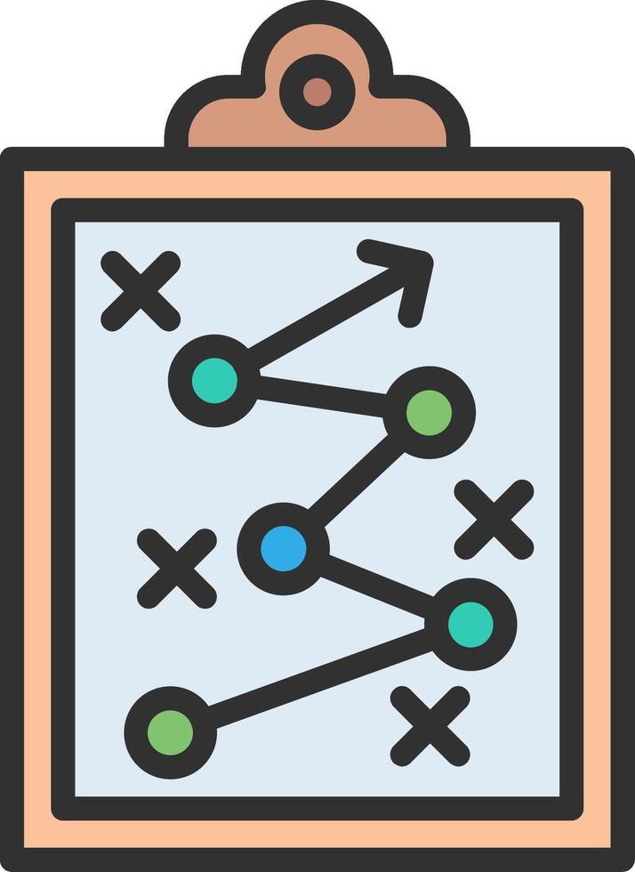 Marketing Strategy Simplified Line Mark vector