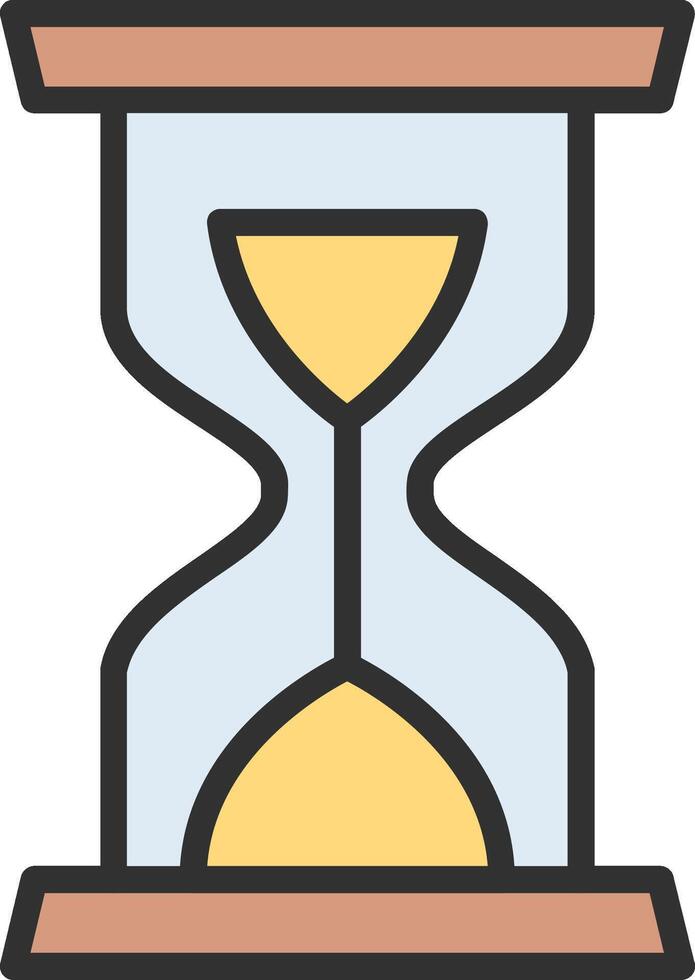 Hourglass Modern Shape Graphic vector