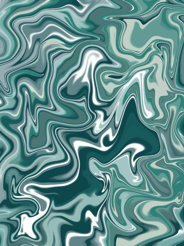 Emerald green marble abstract pattern with bold swirls and fluid lines, perfect for elegant backgrounds and branding visuals vector