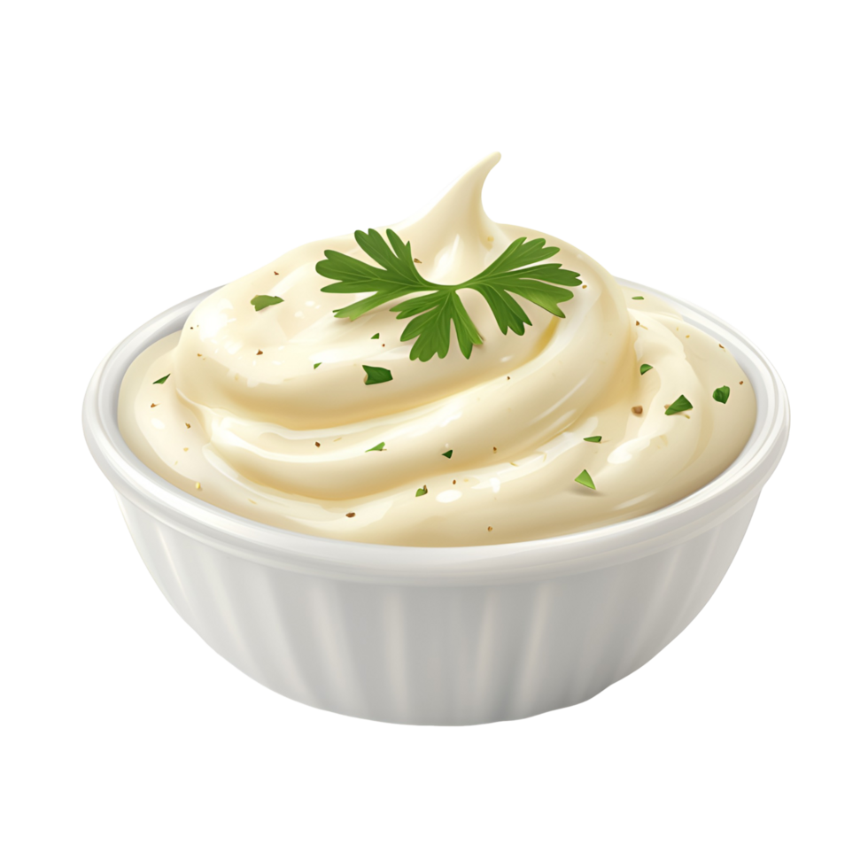 Golden Caramel Drizzle Over Cream In Bowl on a transparent background png
