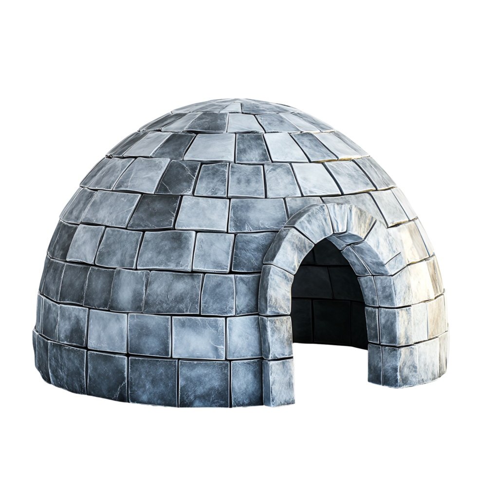 Snow Igloo Structure For Winter Survival Shelter on transparent background png
