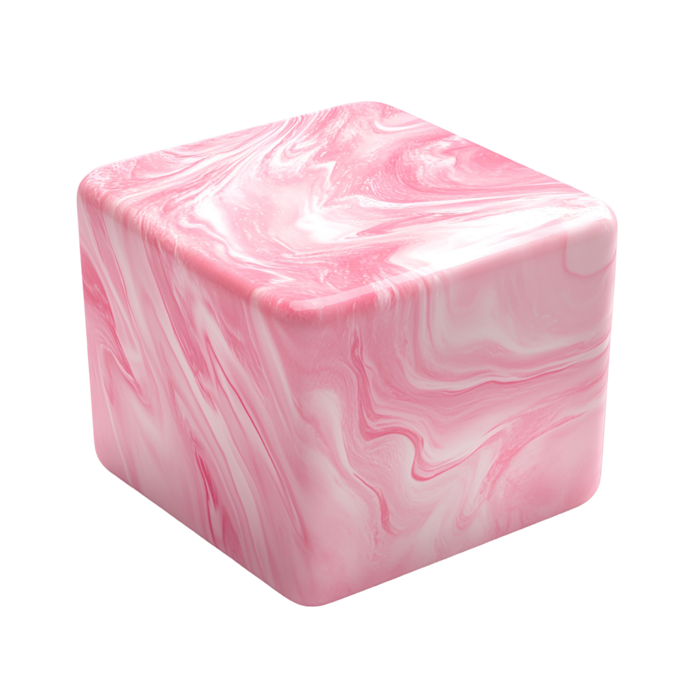 Bubble Gum Pink Chew Soft Treat on transparent background png