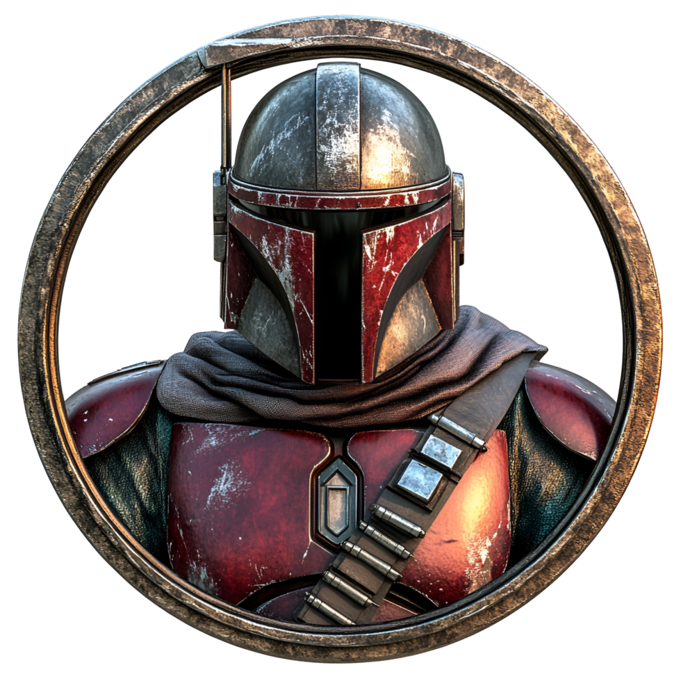 Modern Sci Fi Armor Helmet Transparent Background png