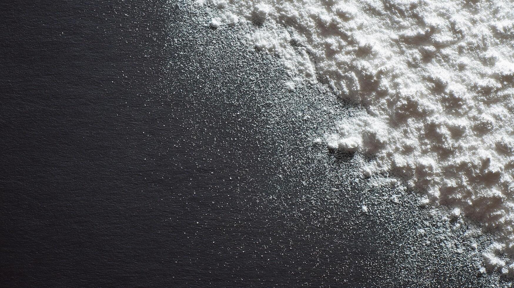 A close up of a pile of white powder photo