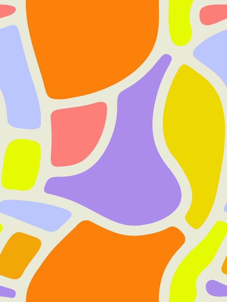 Seamless Abstract Summer Pattern with Bright Neon Colors vector