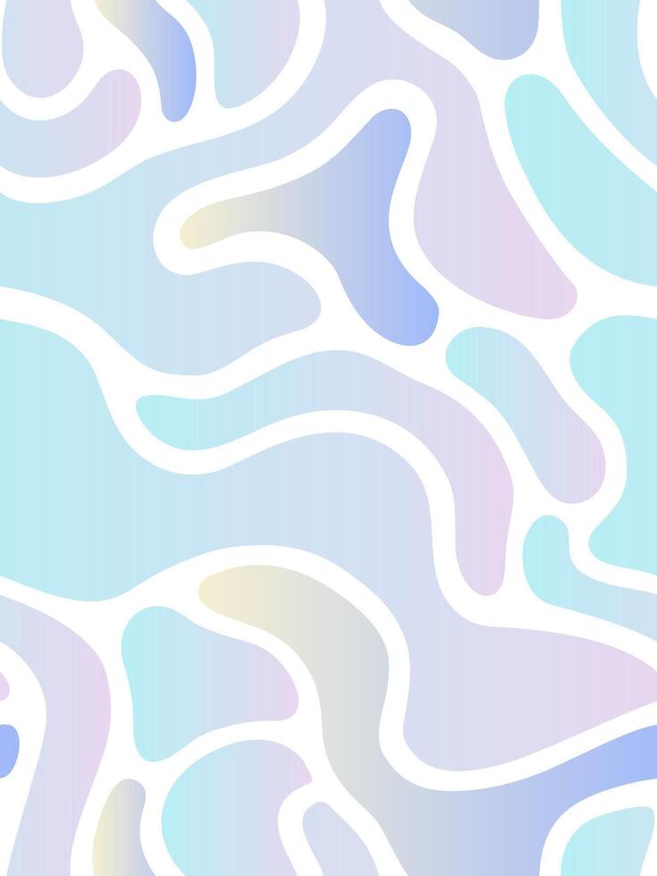 Soft Gradient Abstract Seamless Pattern with Curved Lines vector