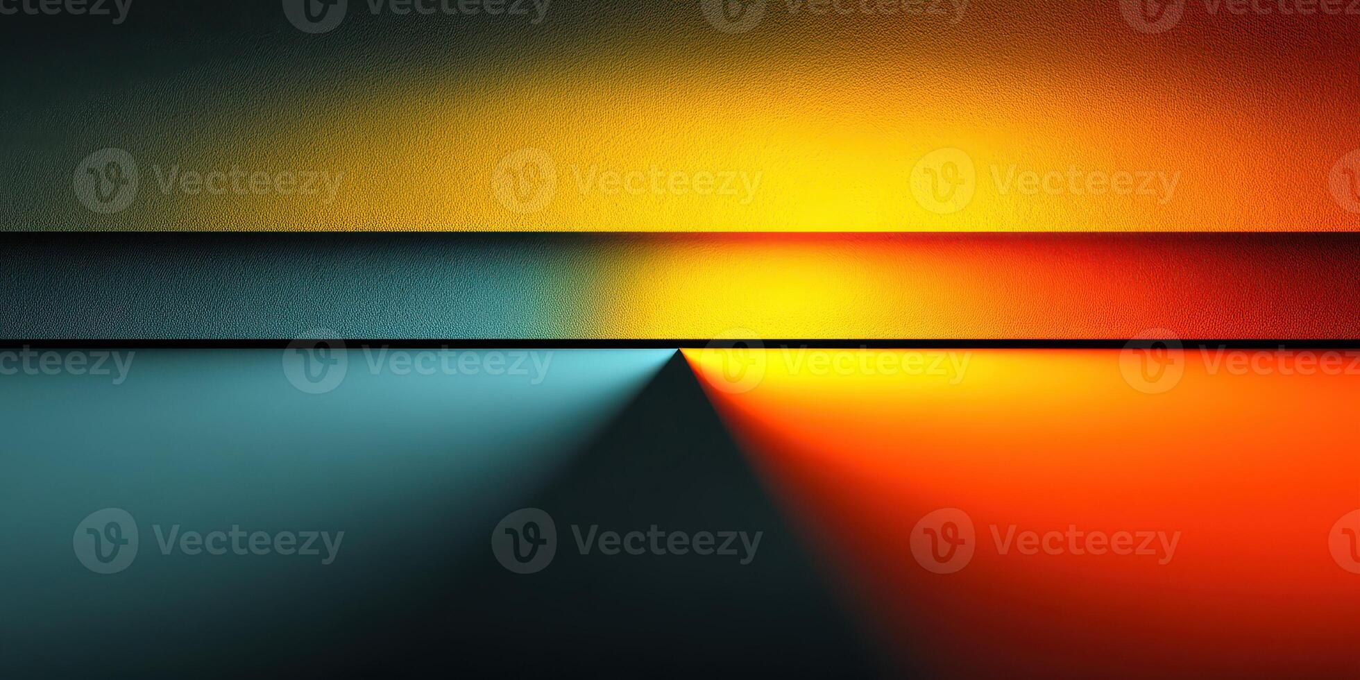 Colorful abstract sunset with gradients showcasing a serene blend of light and shadows over a textured surface photo