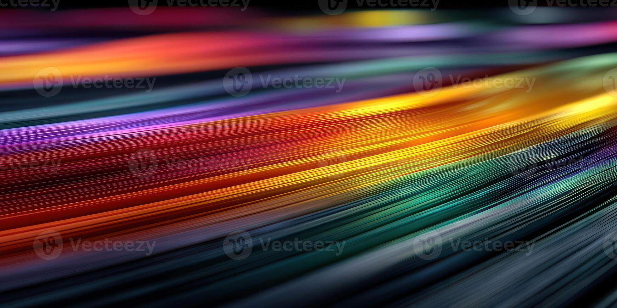 Colorful waves of light creating an abstract effect in a dark setting at the evening photo