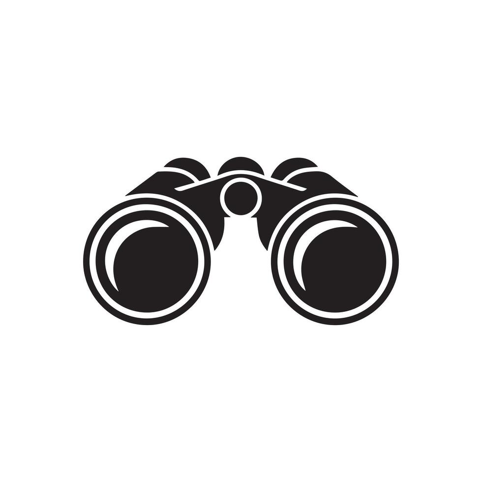Binoculars Icon Illustration Isolated on White Background vector
