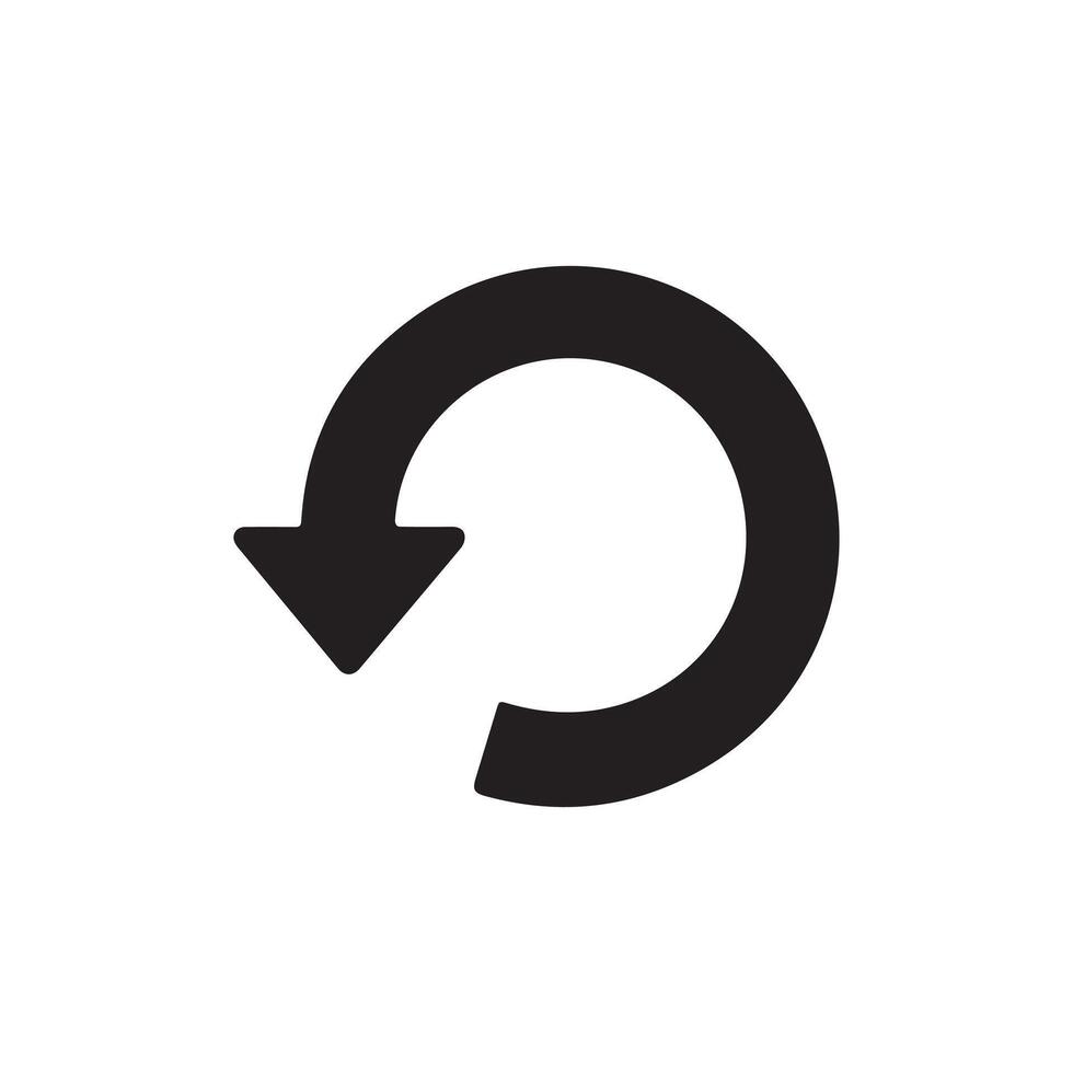 Refresh Circular Arrow Icon Symbol vector