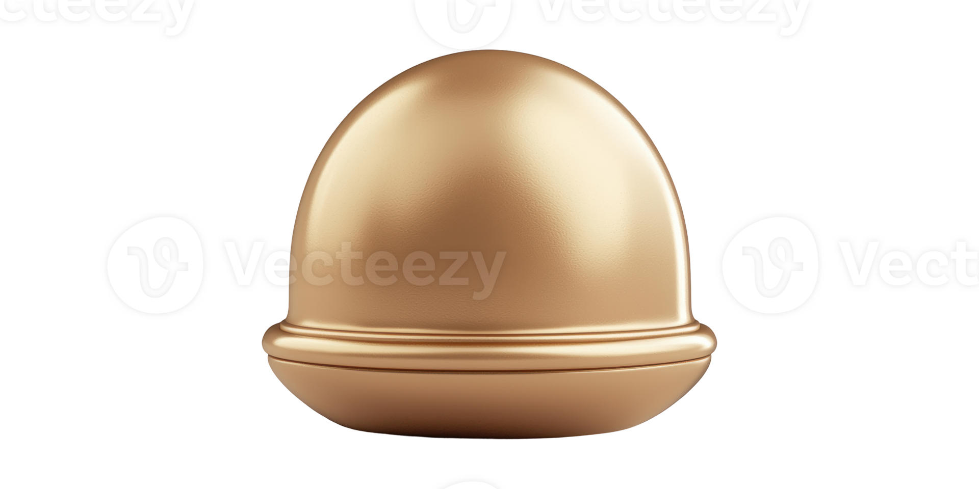 Golden Bell Symbol With Smooth Finish Isolated on Transparent Background png
