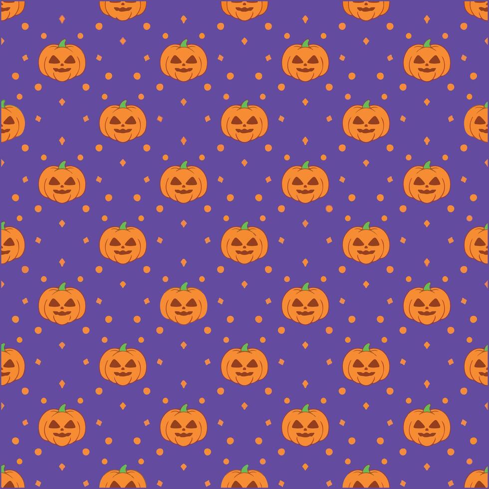 illustration art seamless pattern pumpkin design vector