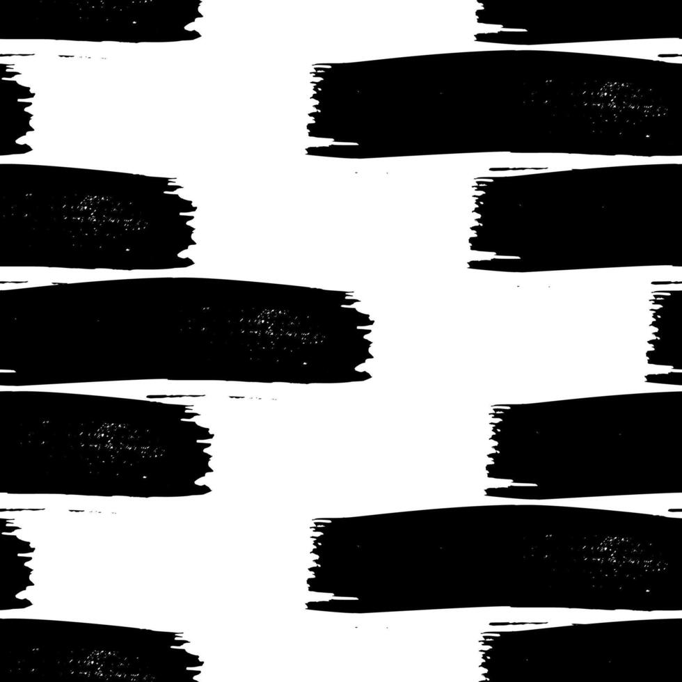 Seamless pattern with dark hand drawn scribble smear on white. grunge texture vector