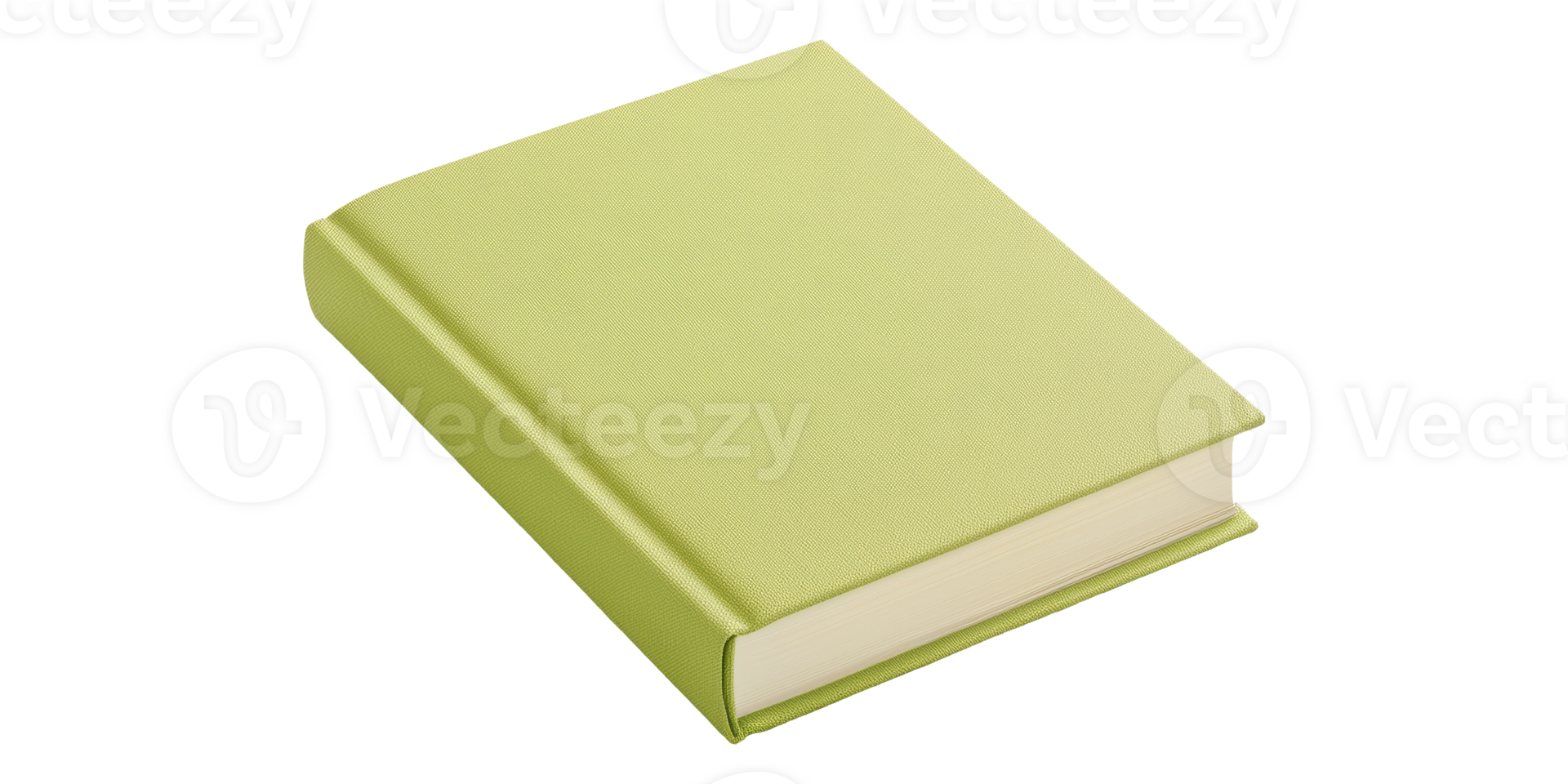 Green Hardcover Book 3D Isolated on Transparent Background png