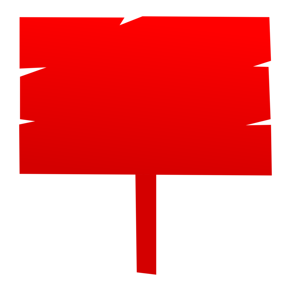 blank red wood sign background sticker element png