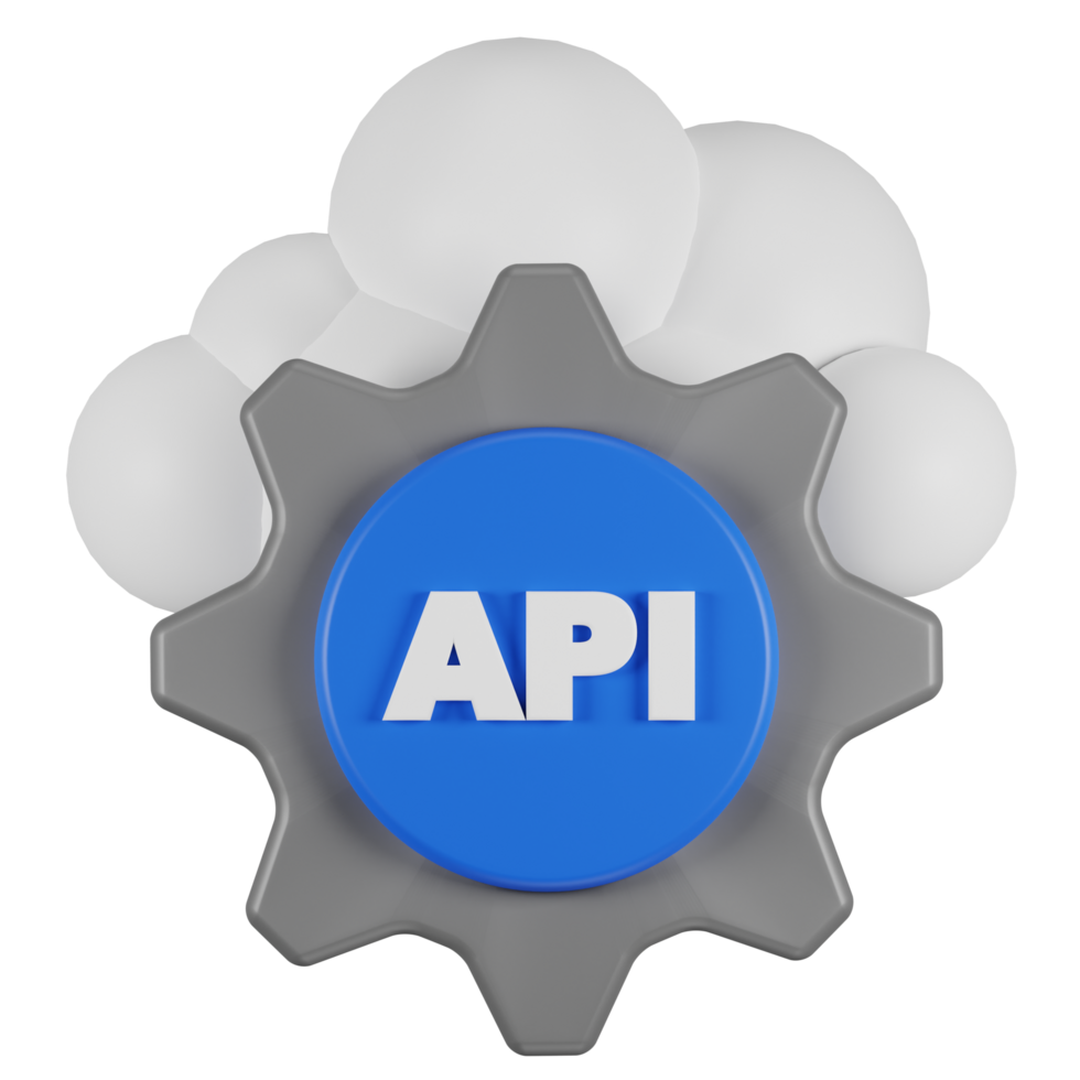 3d rendering Api Configuration 3d icon png
