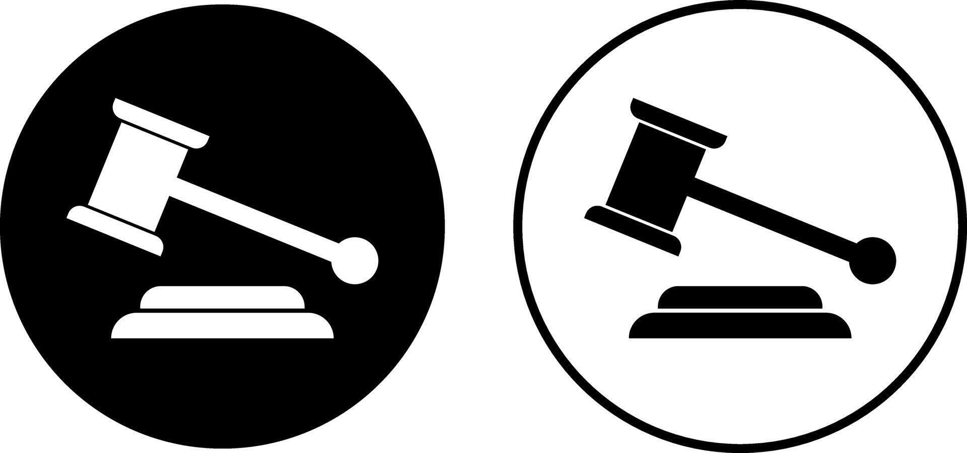 Gavel icon. Court tribunal symbol judicial hammer icons. judge gavel signs vector