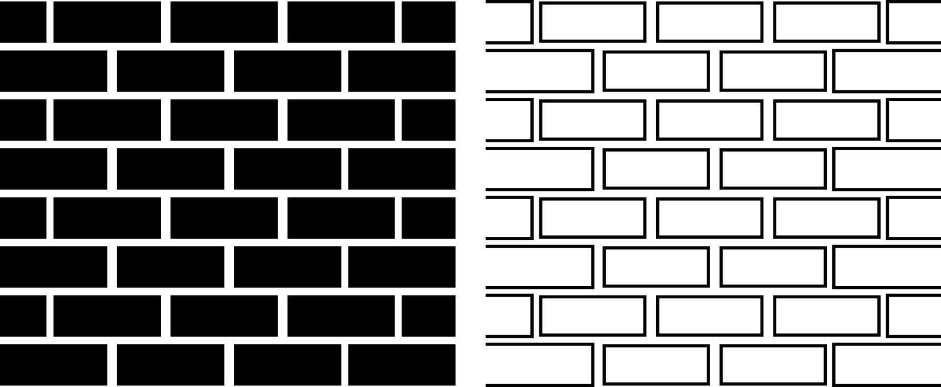 Brick wall icon. construction symbol. precisely rendered vector